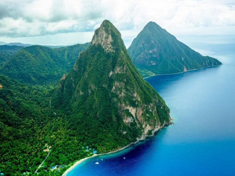 Explore the Pitons when traveling to Saint Lucia