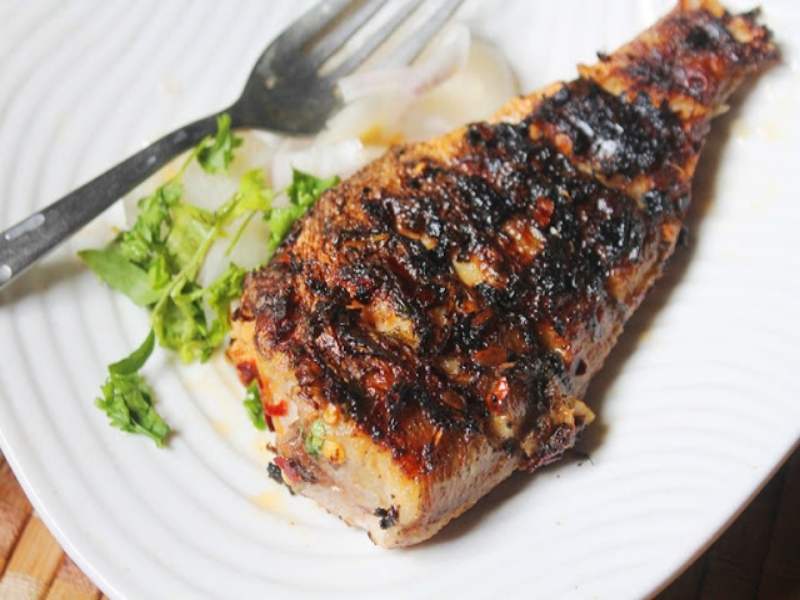 Grilled fish is a famous dish in Saint Lucia