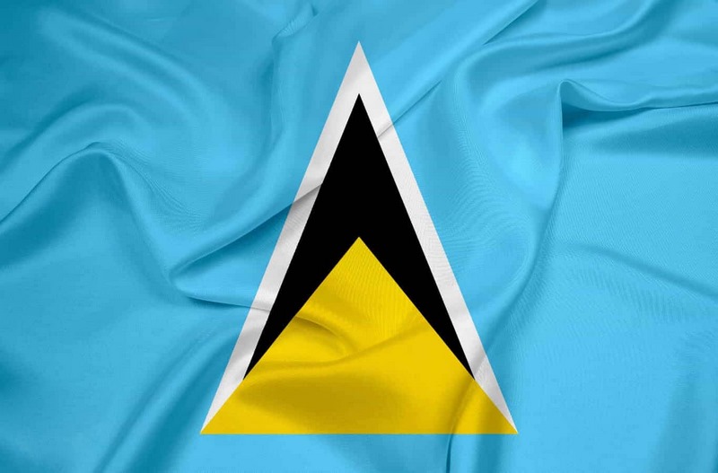 Hình ảnh lá cờ của Saint Lucia 
