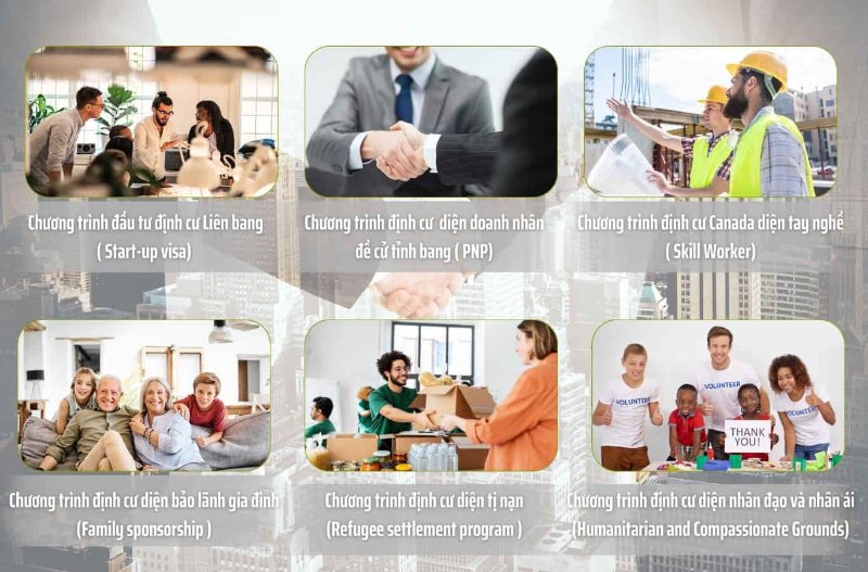 Tổng hợp các diện định cư Canada 2024